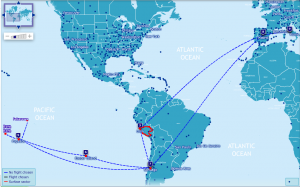 Itinerario del viaggio